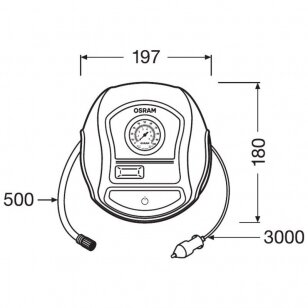 Kompresorius 12V Osram