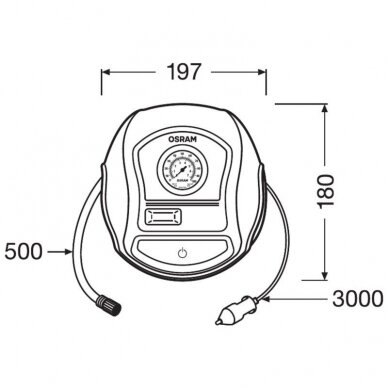 Kompresorius 12V Osram 1